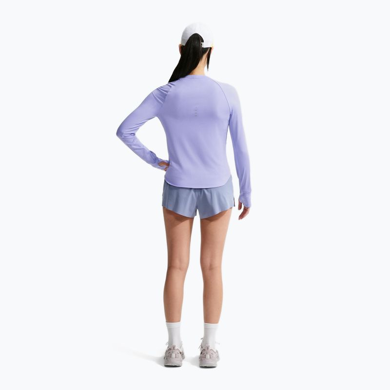 Női hosszú ujjú póló futáshoz Nike Swift Dri-FIT UV LS purple pulse 3