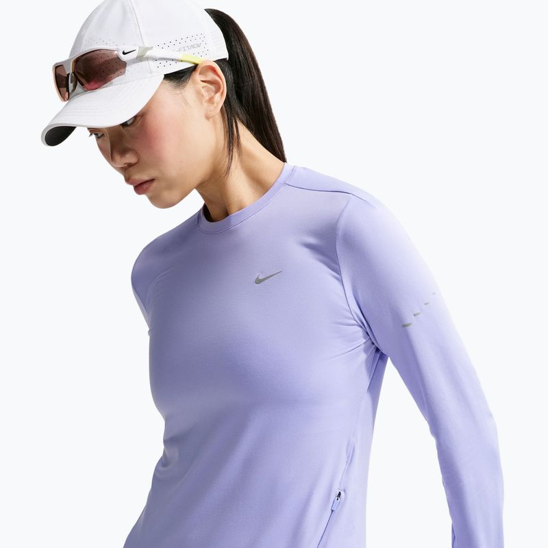 Női hosszú ujjú póló futáshoz Nike Swift Dri-FIT UV LS purple pulse 5