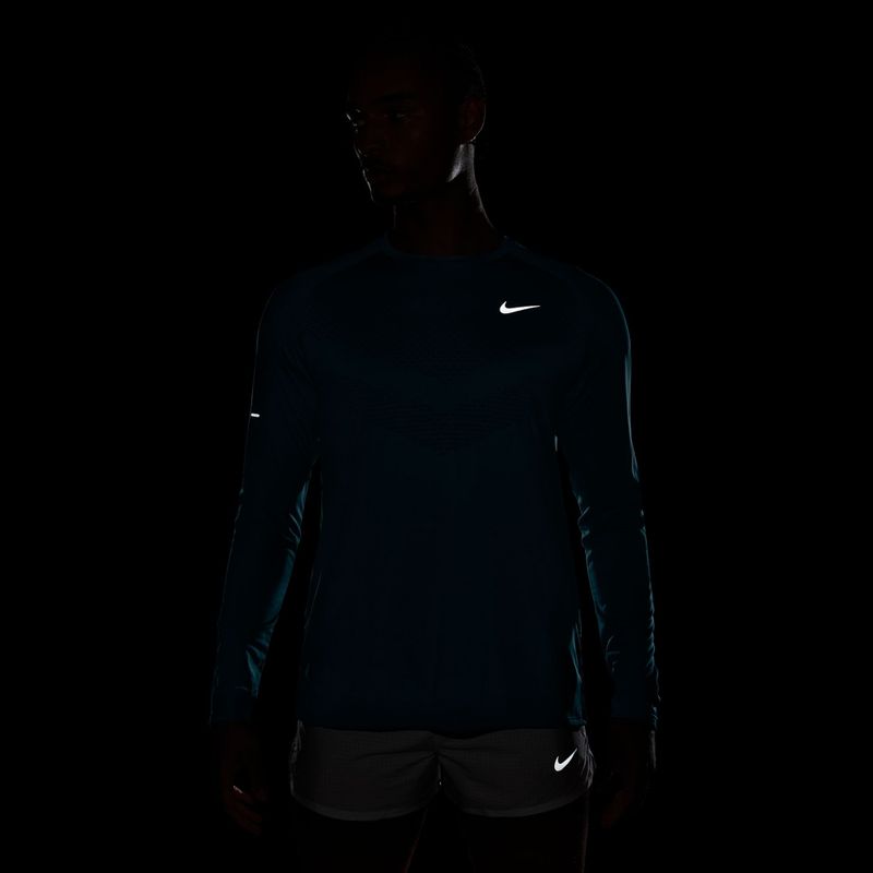 Férfi futó hosszú ujjú póló Nike Stride bright spruce 6