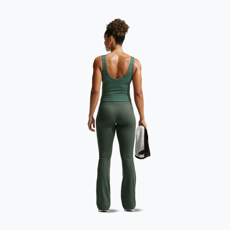 Női leggingsek Nike One High Waisted Flared camo green/white 3