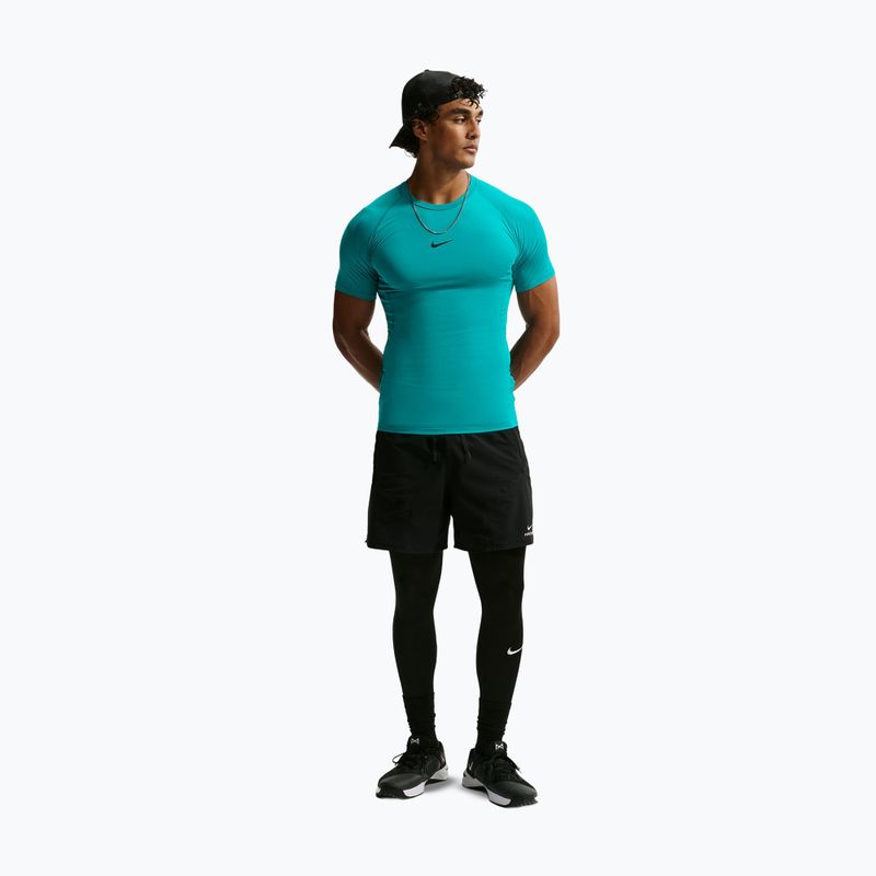 Férfi edző póló Nike Pro Dri-Fit Tight SS Fitness energy/black 2