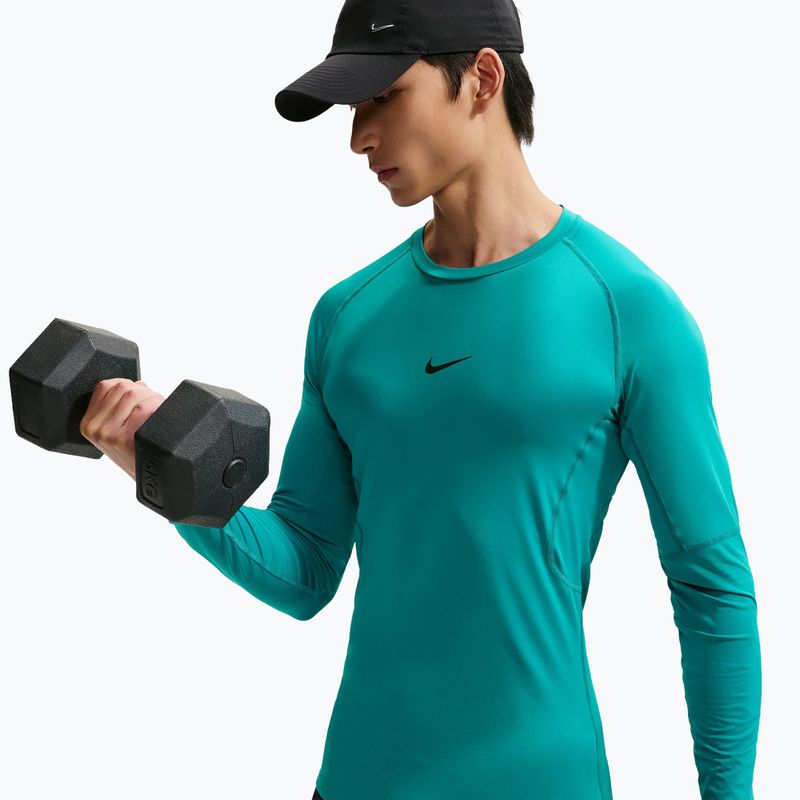 Férfi edző hosszú ujjú póló Nike Pro Dri-Fit Tight Fitness energy/black 6