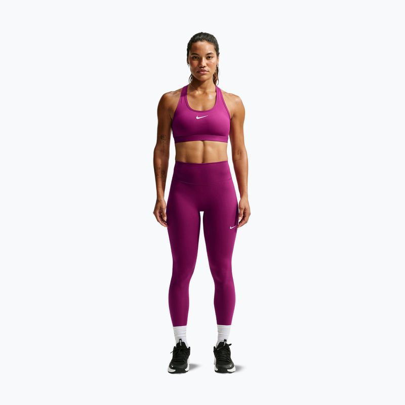 Női melltartó edzésre Nike Swoosh Medium Support true berry/white 2