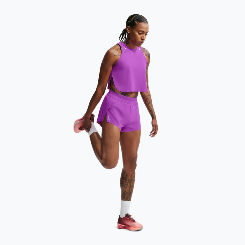 Női futónadrág Nike AeroSwift Dri-Fit ADV Mid-Rise 3" vivid purple/purple pulse 2