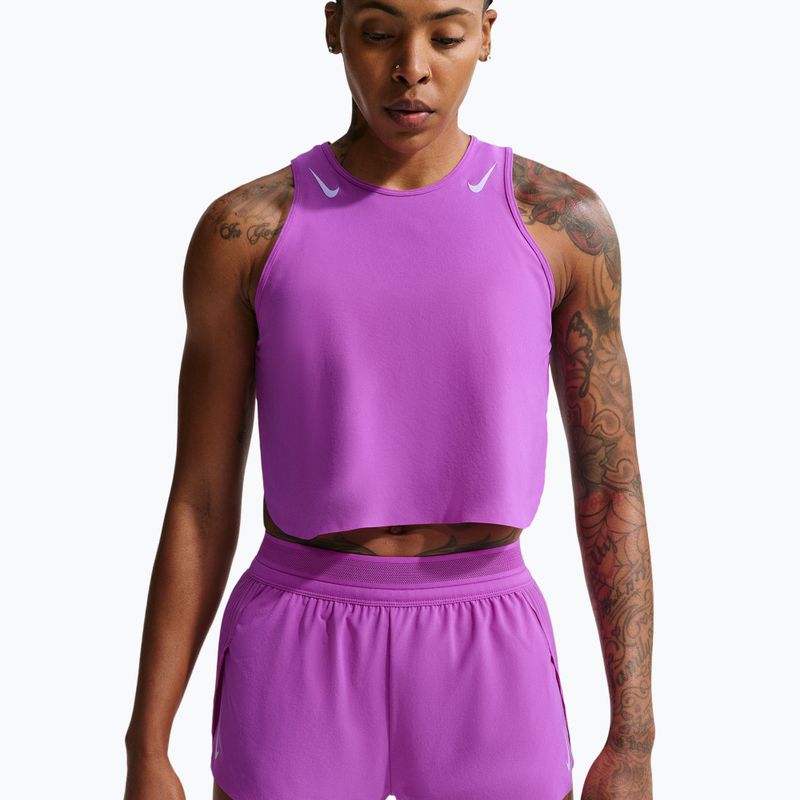 Női futónadrág Nike AeroSwift Dri-Fit ADV Mid-Rise 3" vivid purple/purple pulse 4