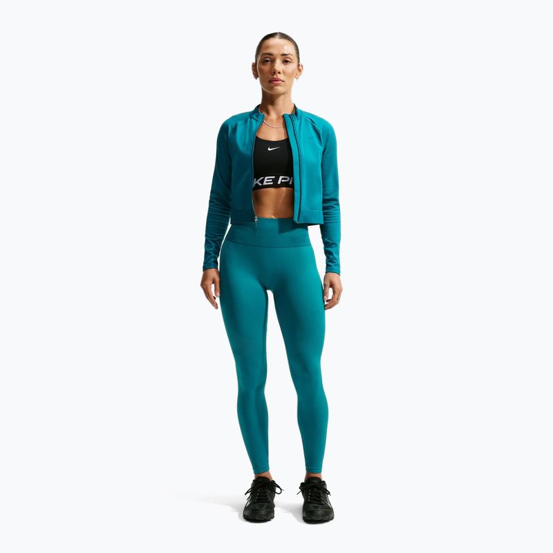 Női leggingsek Nike Pro Seamless High-Waisted 7/8 bright spruce 2