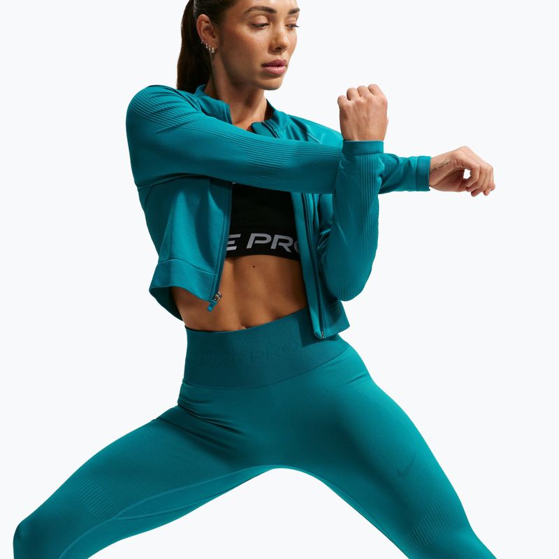Női leggingsek Nike Pro Seamless High-Waisted 7/8 bright spruce 4