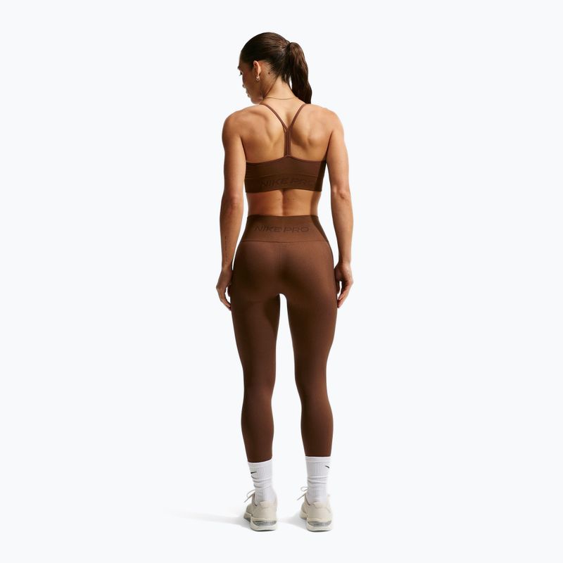Női melltartó edzésre Nike Pro Seamless Light Support Sports Bra cacao wow 3