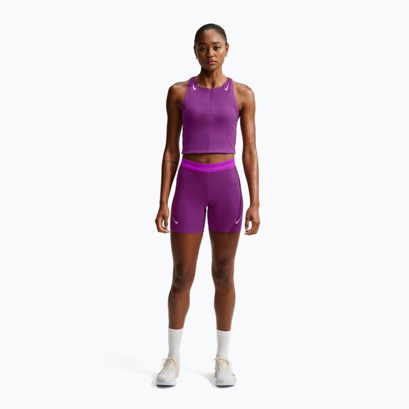 Női futó póló Nike AeroSwift vivid purple/purple pulse 2
