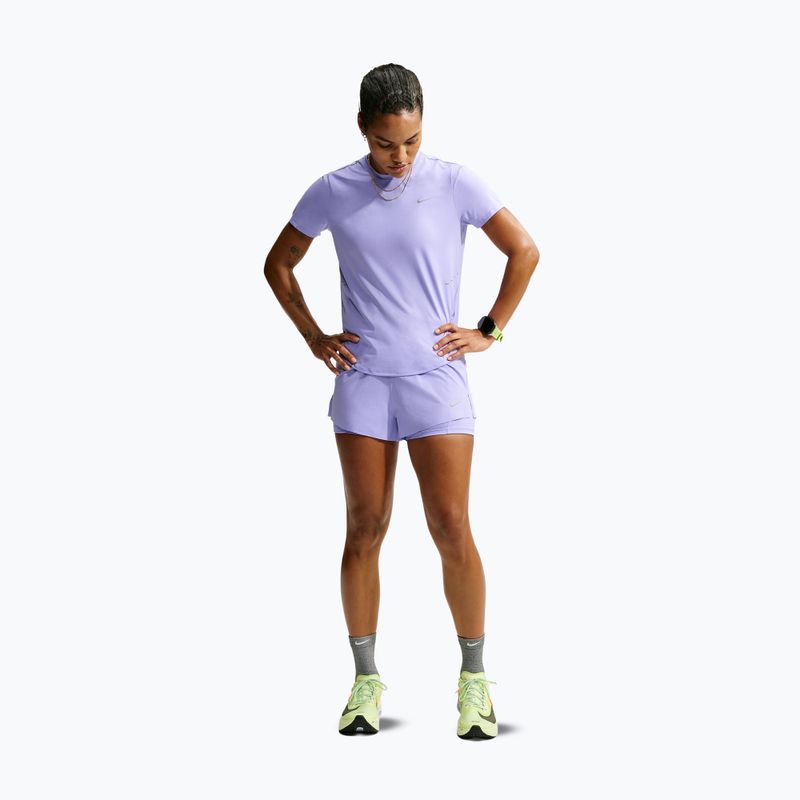 Női futónadrág Nike Swift Mid-Rise 2in1 purple pulse 2