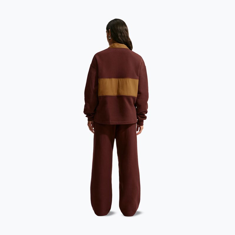 Női pulóver Nike Studio Fleece Medium Weight mystic dates/light british tan/sail 3