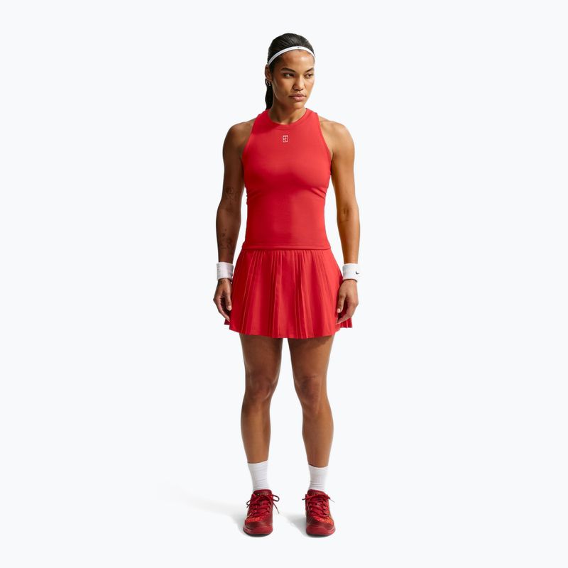 Gyermek teniszpóló Nike Court Advantage university red/white 2