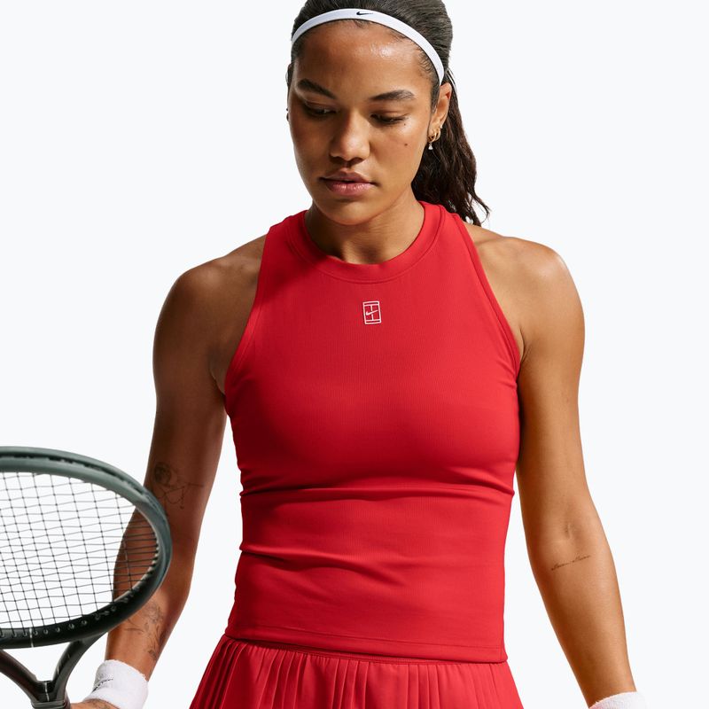 Gyermek teniszpóló Nike Court Advantage university red/white 4
