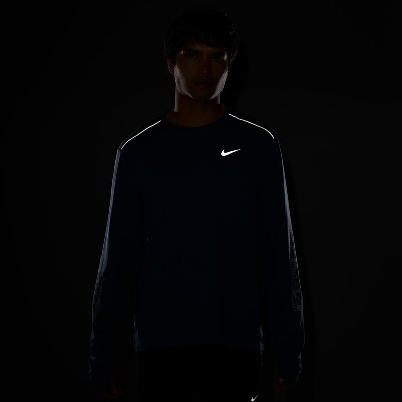 Férfi futó hosszú ujjú póló Nike Miler new slate 4