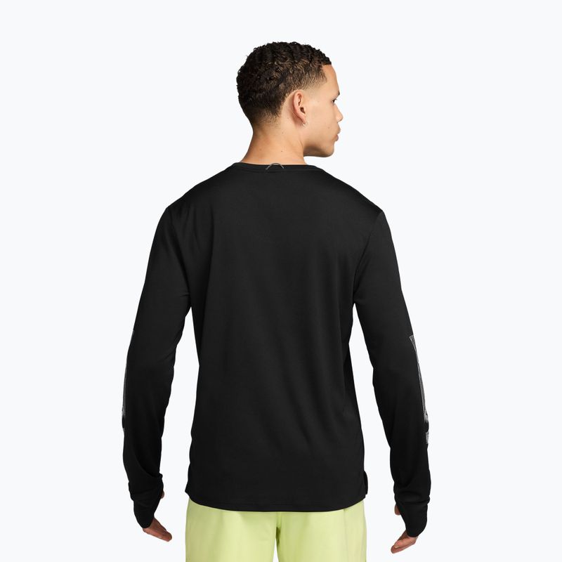 Férfi futó hosszú ujjú póló Nike Miler black 2