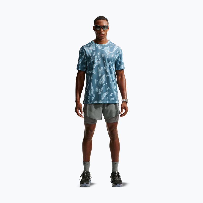 Férfi futó póló Nike Miler Dri-Fit UV smokey blue 2