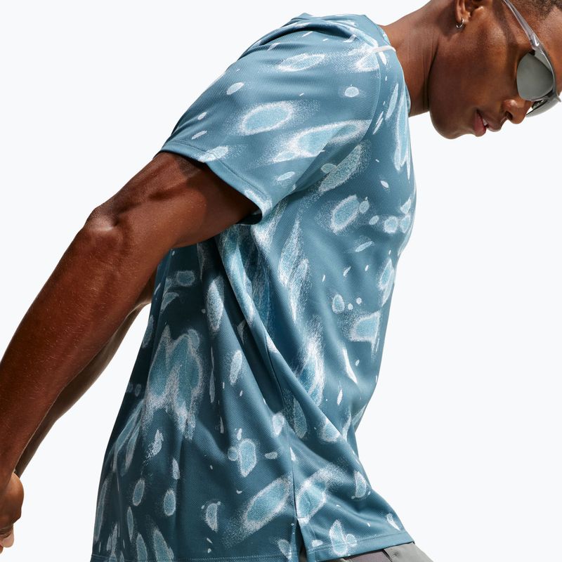 Férfi futó póló Nike Miler Dri-Fit UV smokey blue 5