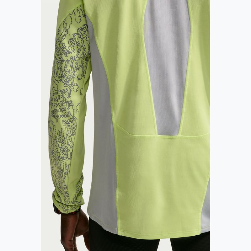 Férfi futó hosszú ujjú póló Nike Stride light lemon twist/grey fog 6