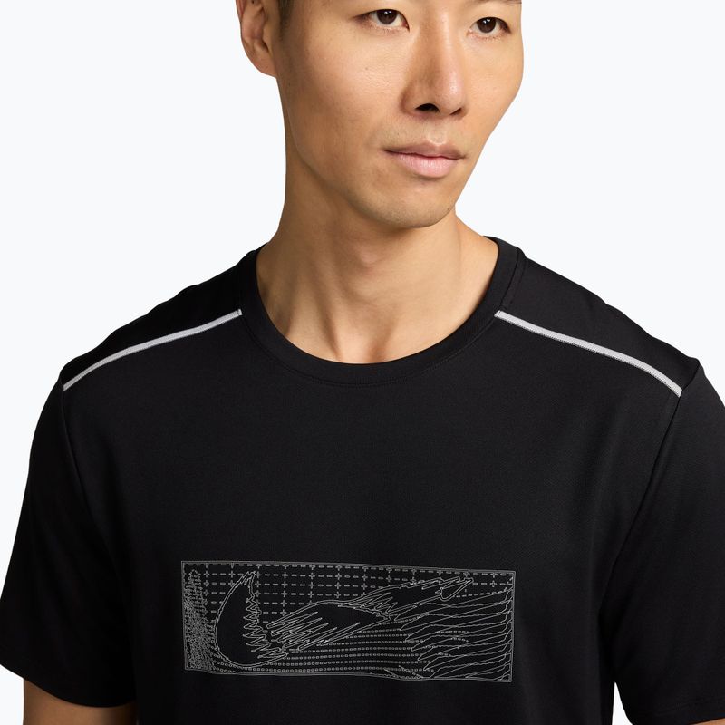 Férfi futó póló Nike Miler black 3