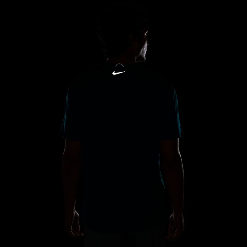 Férfi futó póló Nike Miler bright spruce 4