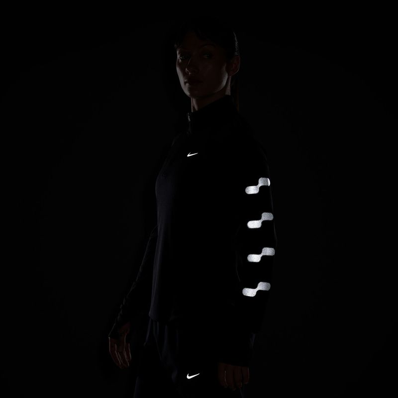Női hosszú ujjú póló futáshoz Nike Tempo Flash black 8