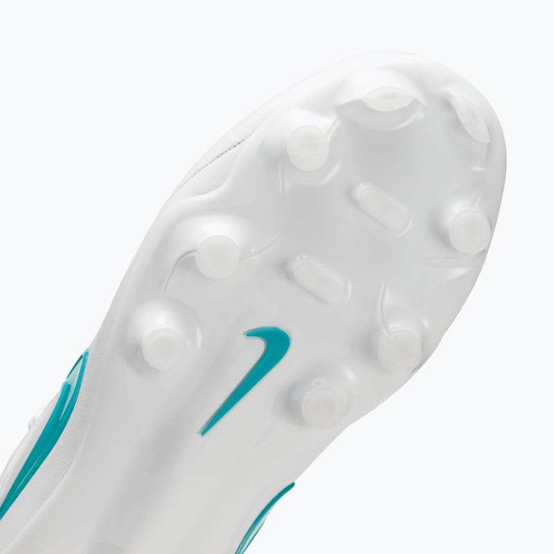 Gyermek focicipők Nike Tiempo Maestro Academy Jr FG/MG white/white/dusty cactus 5