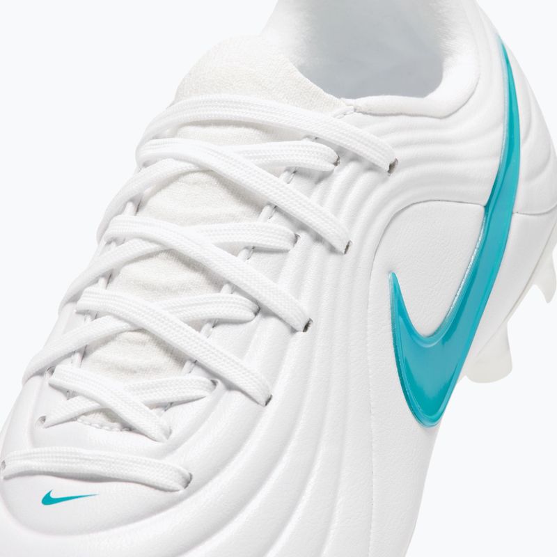 Gyermek focicipők Nike Tiempo Maestro Academy Jr FG/MG white/white/dusty cactus 6