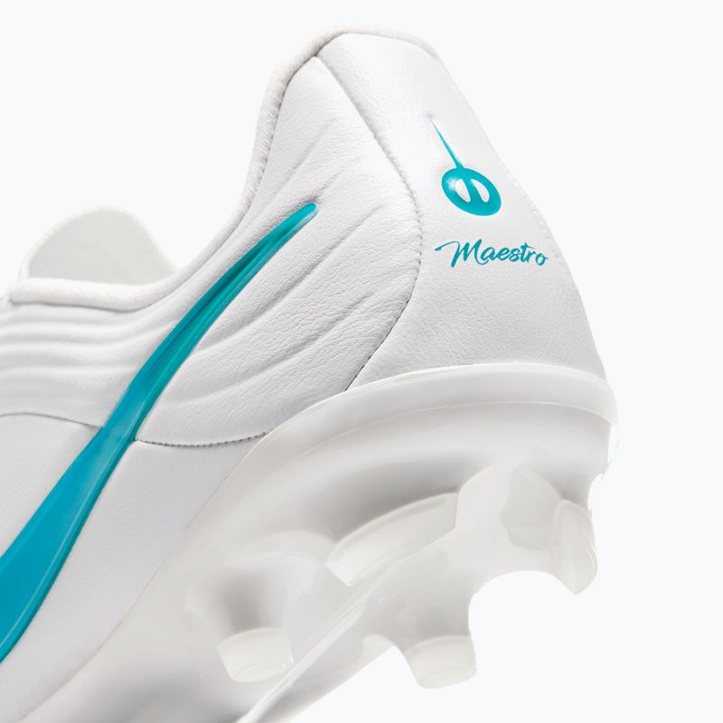 Gyermek focicipők Nike Tiempo Maestro Academy Jr FG/MG white/white/dusty cactus 7