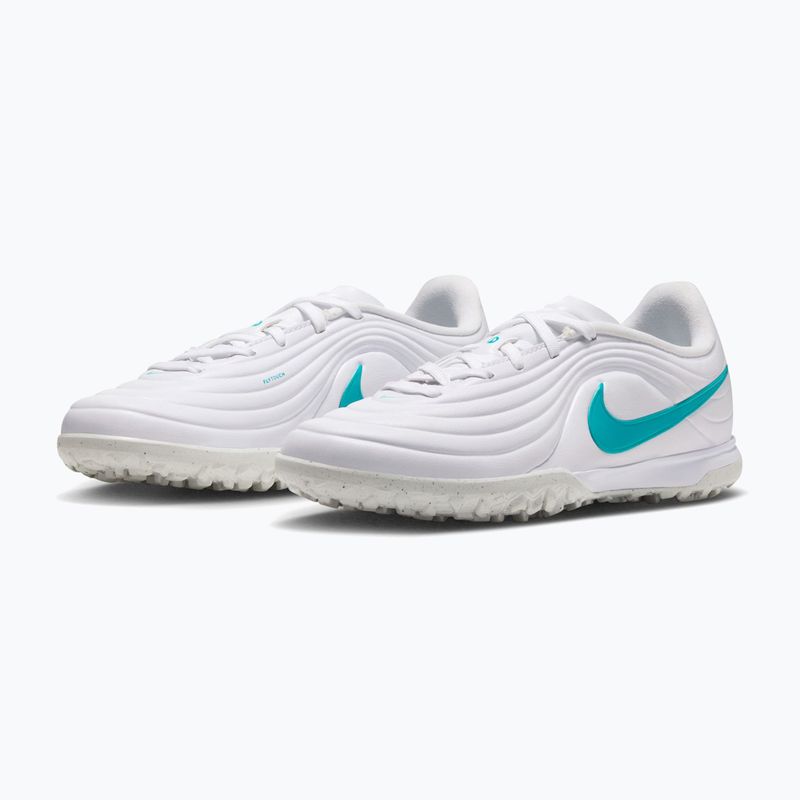 Gyermek focicipők Nike Tiempo Maestro Academy Jr TF white/white/dusty cactus 2