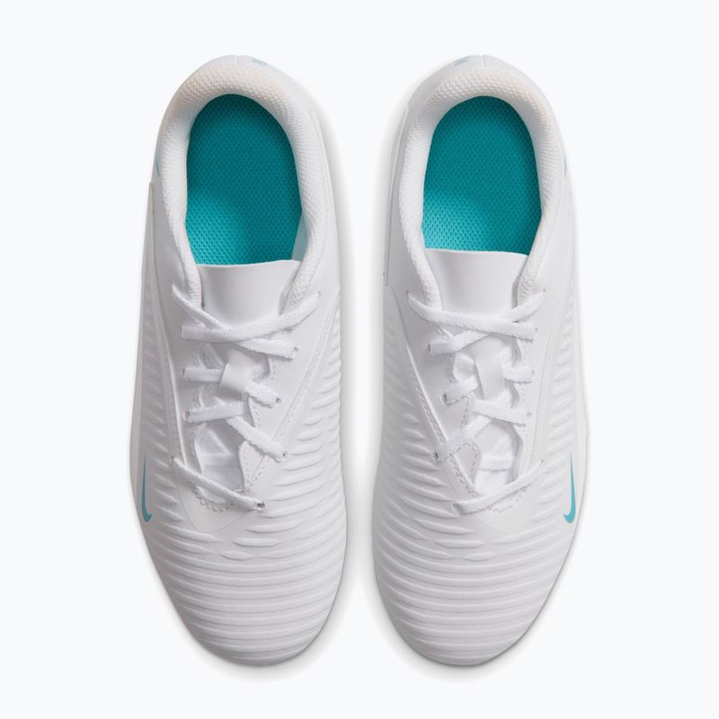 Gyermek focicipők Nike Phantom 6 Low Club Jr MG white/white/dusty cactus 3