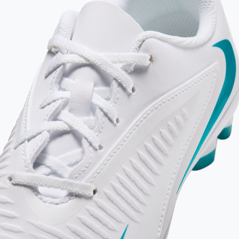 Gyermek focicipők Nike Phantom 6 Low Club Jr MG white/white/dusty cactus 5