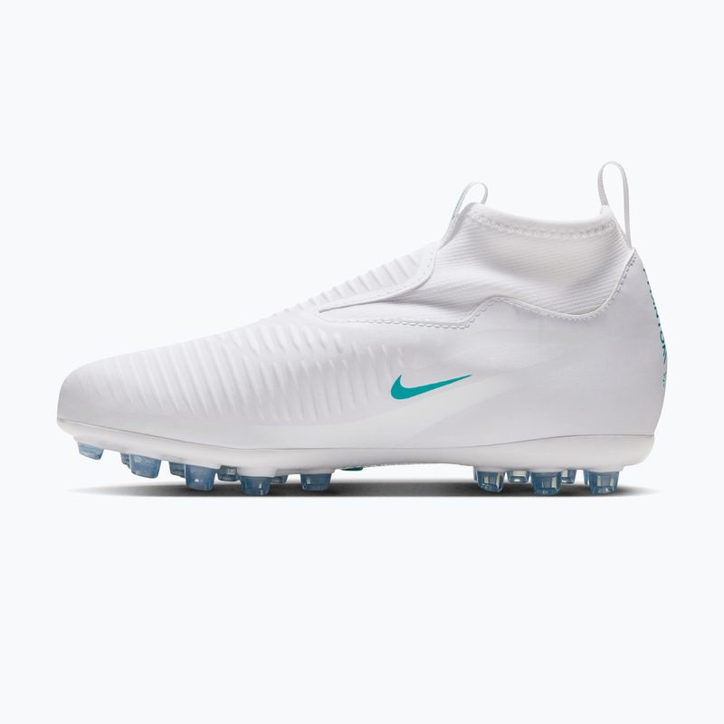 Gyermek focicipők Nike Phantom 6 High Academy AG white/white/dusty cactus 2