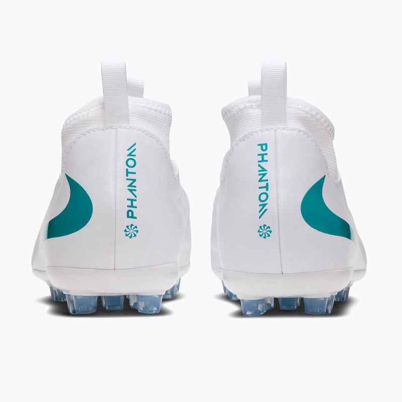 Gyermek focicipők Nike Phantom 6 High Academy AG white/white/dusty cactus 5
