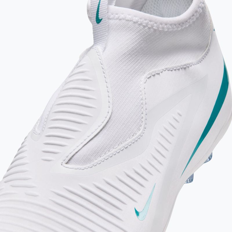 Gyermek focicipők Nike Phantom 6 High Academy AG white/white/dusty cactus 7