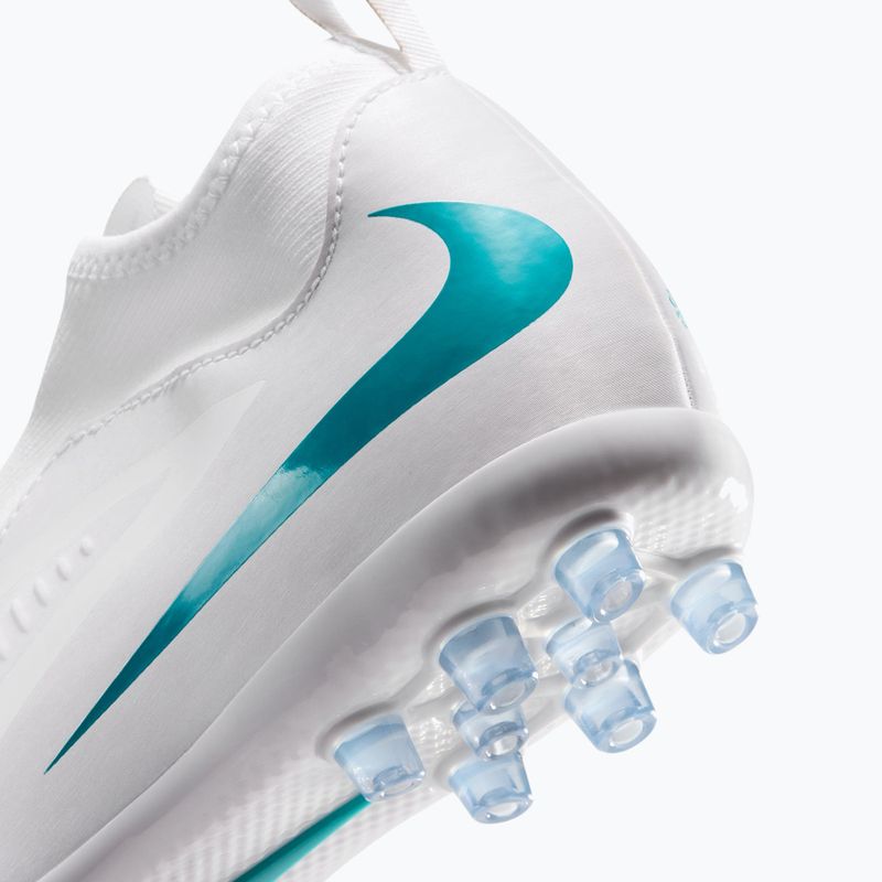 Gyermek focicipők Nike Phantom 6 High Academy AG white/white/dusty cactus 8