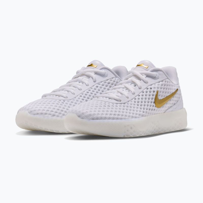 Férfi kosárlabda cipő Nike LeBron Witness X white/white/photon dust/metallic gold 2