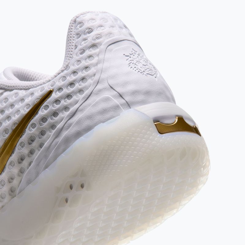 Férfi kosárlabda cipő Nike LeBron Witness X white/white/photon dust/metallic gold 5