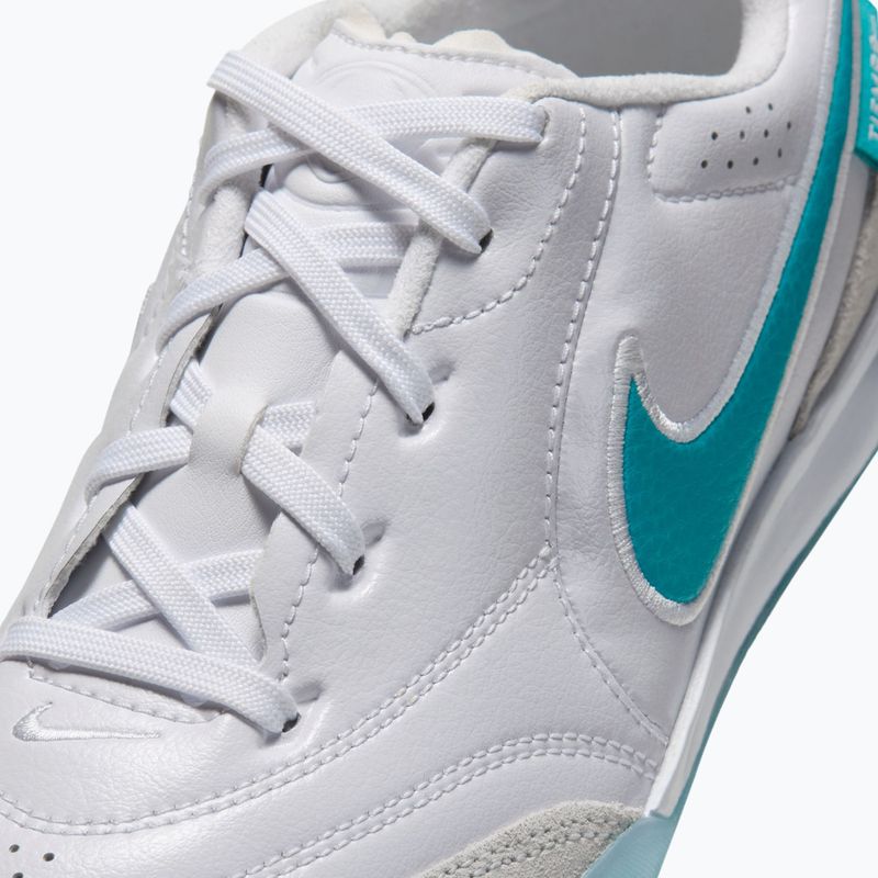 Gyermek focicipők Nike Tiempo Streetgato Jr white/white/dusty cactus 5