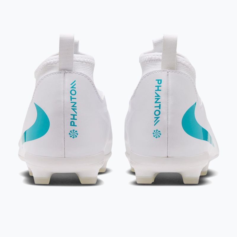 Gyermek focicipők Nike Phantom 6 High Academy Jr FG/MG white/white/dusty cactus 2