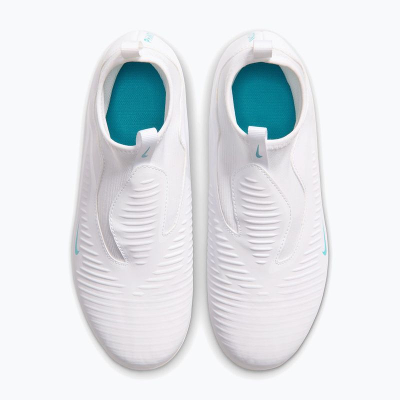 Gyermek focicipők Nike Phantom 6 High Academy Jr FG/MG white/white/dusty cactus 3