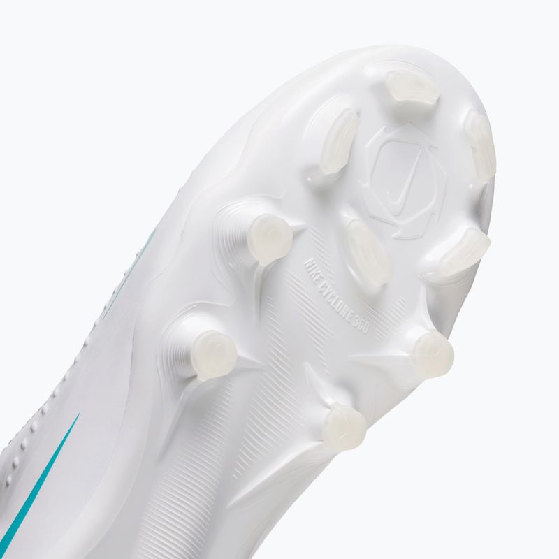Gyermek focicipők Nike Phantom 6 High Academy Jr FG/MG white/white/dusty cactus 5