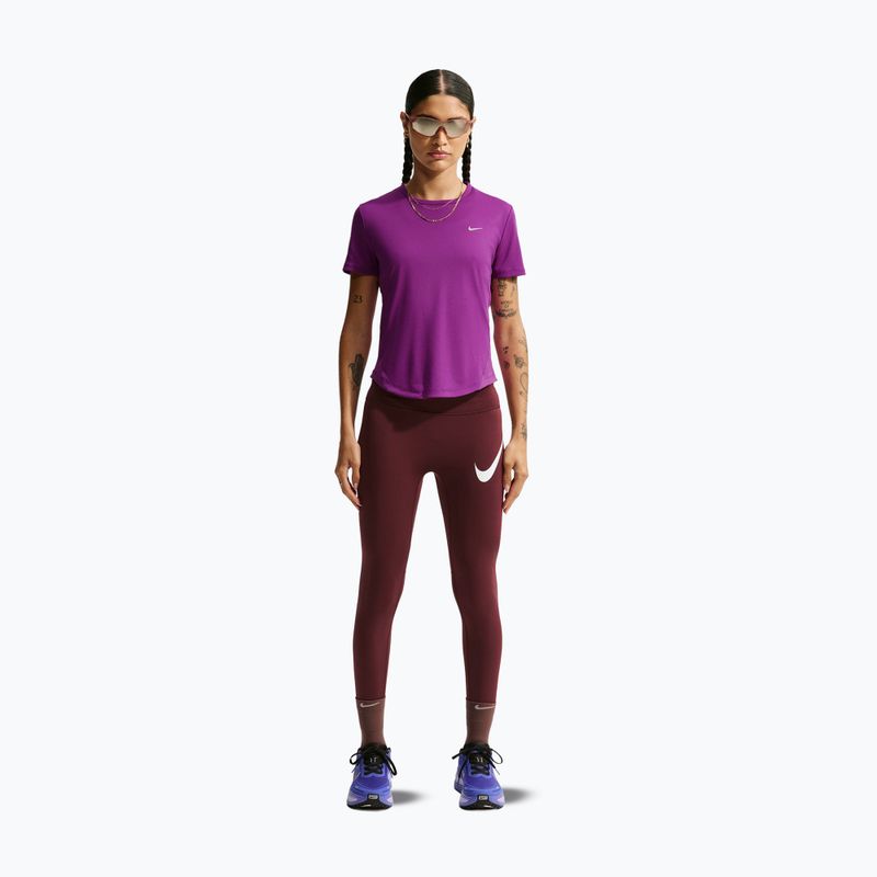 Női futó póló Nike Tempo SS bold berry 2