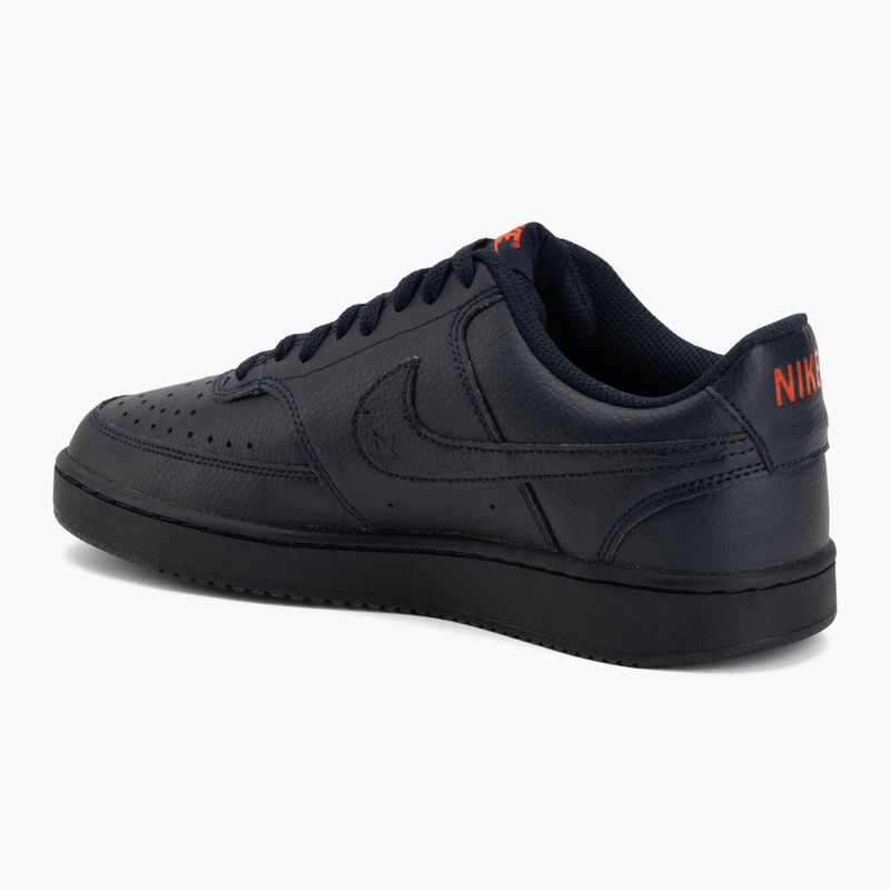 Férfi cipők Nike Court Vision Low Next Nature dark obsidian/picante red/dark obsidian 3