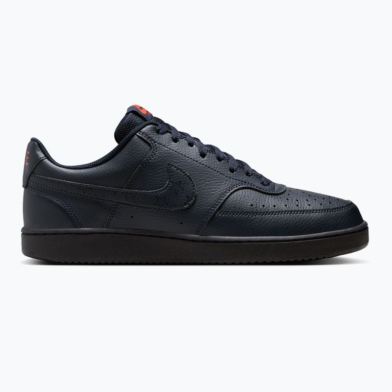Férfi cipők Nike Court Vision Low Next Nature dark obsidian/picante red/dark obsidian
