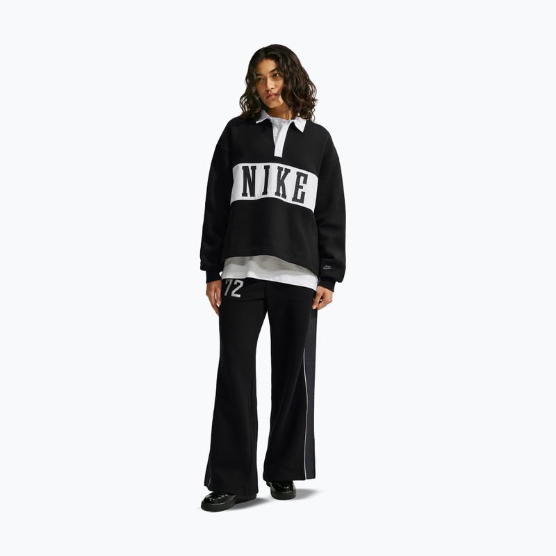 Női pulóver Nike Studio Fleece Medium Weight total black/sail/sail 2