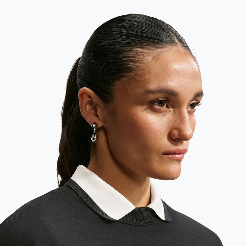 Női pulóver Nike Studio Fleece Medium Weight total black/sail 6
