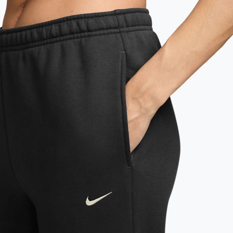 Női nadrág Nike Studio Fleece total black/sail 3