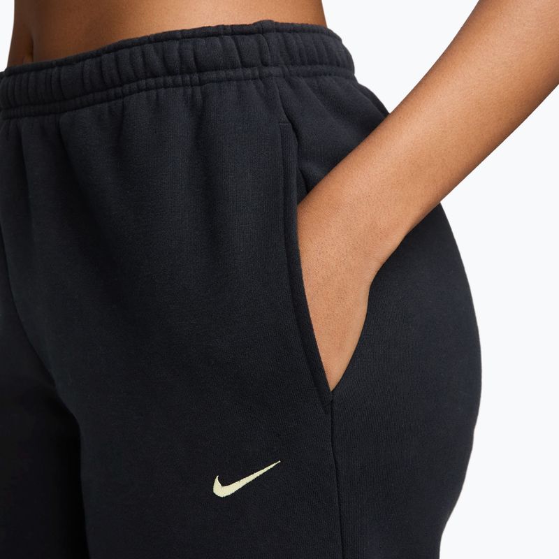 Női nadrág Nike Studio Fleece total black/sail 3