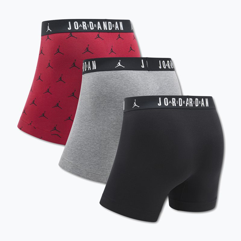 Férfi boxer nadrág Jordan JHM Flight Cotton Essential 3 pairs gym red 2