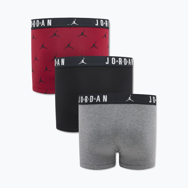 Gyermek boxer nadrág Jordan JHB Flight Cotton Essential 3 pairs gym red 2